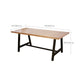 Rectangle Trestle Dining Table Modern Wood Table for Milk Tea Shop Clearhalo 'Dining Tables & Seating' 'Dining Tables' 'dining_table' 'furn' 'furn_dining_table' 'Furniture' 'Kitchen & Dining Furniture' 6277144