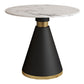 Metal Base Table Glam Style Sintered Stone Dining Table for Home Use Without Chairs Clearhalo 'Dining Tables & Seating' 'Dining Tables' 'dining_table' 'furn' 'furn_dining_table' 'Furniture' 'Kitchen & Dining Furniture' 6277151