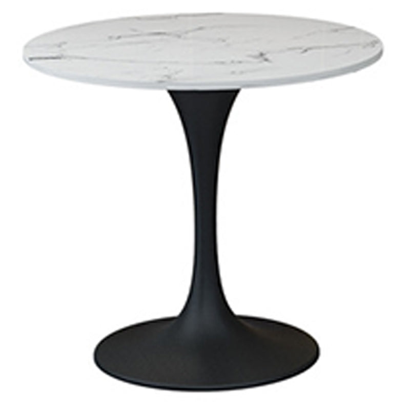 Glam Metal Dinette Table Gesinterde stenen eettafel voor thuisgebruik