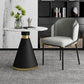 Glam Metal Dinette Table Gesinterde stenen eettafel voor thuisgebruik