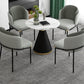 Glam Metal Dinette Table Gesinterde stenen eettafel voor thuisgebruik