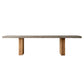 Rectangle Double Pedestal Dining Table Modern Wood Base Table for Kitchen Without Chairs Clearhalo 'Dining Tables & Seating' 'Dining Tables' 'dining_table' 'furn' 'furn_dining_table' 'Furniture' 'Kitchen & Dining Furniture' 6277195