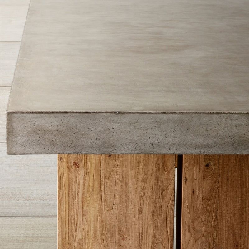 Rectangle Double Pedestal Dining Table Modern Wood Base Table for Kitchen Clearhalo 'Dining Tables & Seating' 'Dining Tables' 'dining_table' 'furn' 'furn_dining_table' 'Furniture' 'Kitchen & Dining Furniture' 6277202