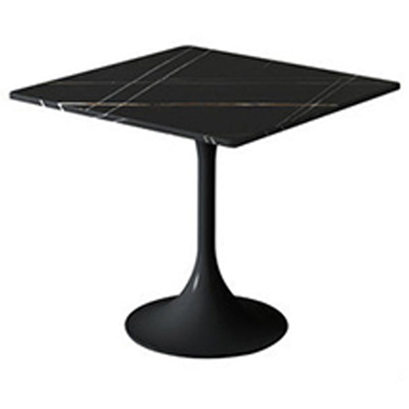 Moderne eettafel van gesinterd steen, ronde eettafel voor de keuken