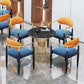 Glam Faux Marble Dining Table Metal Dining Table for Home Use 27.6"L x 27.6"W x 29.5"H Without Chairs Clearhalo 'Dining Tables & Seating' 'Dining Tables' 'dining_table' 'furn' 'furn_dining_table' 'Furniture' 'Kitchen & Dining Furniture' 6277222