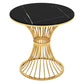 Glam Faux Marble Dining Table Metal Dining Table for Home Use Clearhalo 'Dining Tables & Seating' 'Dining Tables' 'dining_table' 'furn' 'furn_dining_table' 'Furniture' 'Kitchen & Dining Furniture' 6277223