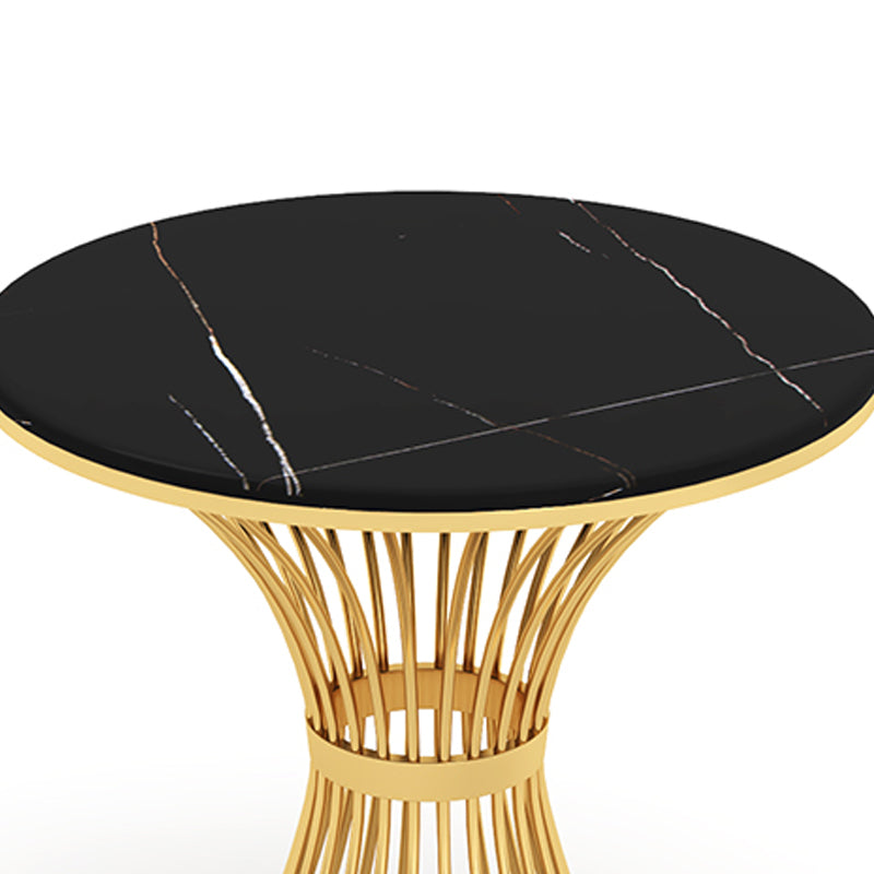 Glam Faux Marble Dining Table Metal Dining Table for Home Use Clearhalo 'Dining Tables & Seating' 'Dining Tables' 'dining_table' 'furn' 'furn_dining_table' 'Furniture' 'Kitchen & Dining Furniture' 6277224