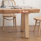 Mesa de comedor rectangular de 4 patas, mesa de madera de estilo moderno para cocina