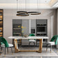 Glam Dining Faux Marble Table Rectangle Table with Metal Legs for Kitchen 63"L x 35.4"W x 29.5"H Without Chairs Clearhalo 'Dining Tables & Seating' 'Dining Tables' 'dining_table' 'furn' 'furn_dining_table' 'Furniture' 'Kitchen & Dining Furniture' 6277257