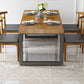 Contemporary Solid Wood Dining Table Rectangle Dining Table for Home Use