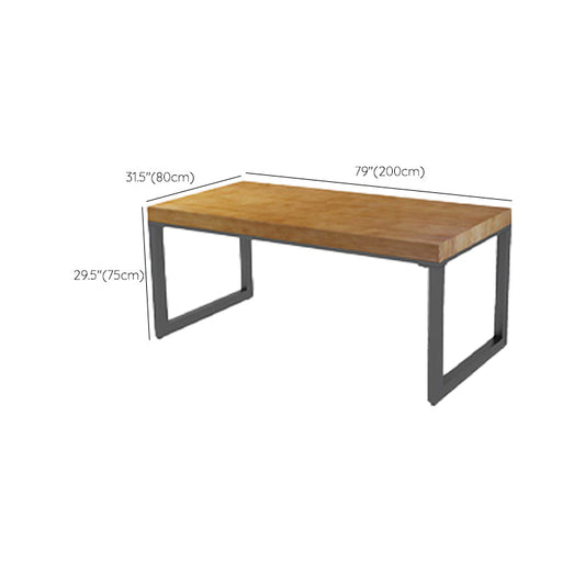 Contemporary Solid Wood Dining Table Rectangle Dining Table for Home Use