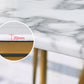 Glam Style Faux Marble Table Dining Rectangle Table with Metal Legs for Home Use Clearhalo 'Dining Tables & Seating' 'Dining Tables' 'dining_table' 'furn' 'furn_dining_table' 'Furniture' 'Kitchen & Dining Furniture' 6277309