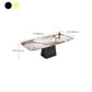 Modern Dining Rectangle Table Dining Stone Table for Home Use Clearhalo 'Dining Tables & Seating' 'Dining Tables' 'dining_table' 'furn' 'furn_dining_table' 'Furniture' 'Kitchen & Dining Furniture' 6277347
