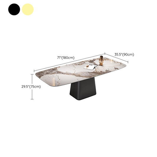 Modern Dining Rectangle Table Dining Stone Table for Home Use