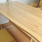 Mesa de comedor con caballete rectangular, mesa moderna de madera de pino para cocina