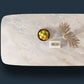 Glam Style Sintered Stone Table Dining Rectangle Table for Home