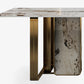 Glam Style Dining Rectangle Table Dining Sintered Stone Table for Home
