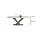 Glam Style Dining Rectangle Table Dining Sintered Stone Table for Home Use Clearhalo 'Dining Tables & Seating' 'Dining Tables' 'dining_table' 'furn' 'furn_dining_table' 'Furniture' 'Kitchen & Dining Furniture' 6277410