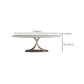 Modern Dining Rectangle Table Dining Sintered Stone Table for Home Use