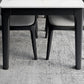 Mesa de comedor con base de madera maciza, mesa de comedor moderna rectangular para comedor