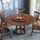 Round Table Solid Wood Table with Turntable for Home and Kitchen Clearhalo 'Dining Tables & Seating' 'Dining Tables' 'dining_table' 'furn' 'furn_dining_table' 'Furniture' 'Kitchen & Dining Furniture' 6277504
