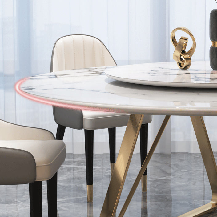 Traditional Luxury Dining Table Round Dining Table for Dinner Room Clearhalo 'Dining Tables & Seating' 'Dining Tables' 'dining_table' 'furn' 'furn_dining_table' 'Furniture' 'Kitchen & Dining Furniture' 6277537