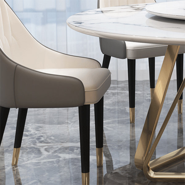 Traditional Luxury Dining Table Round Dining Table for Dinner Room Clearhalo 'Dining Tables & Seating' 'Dining Tables' 'dining_table' 'furn' 'furn_dining_table' 'Furniture' 'Kitchen & Dining Furniture' 6277539
