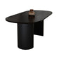 Double Pedestal Dining Table Modern Table for Home and Kitchen Oval Solid Wood Clearhalo 'Dining Tables & Seating' 'Dining Tables' 'dining_table' 'furn' 'furn_dining_table' 'Furniture' 'Kitchen & Dining Furniture' 6277553