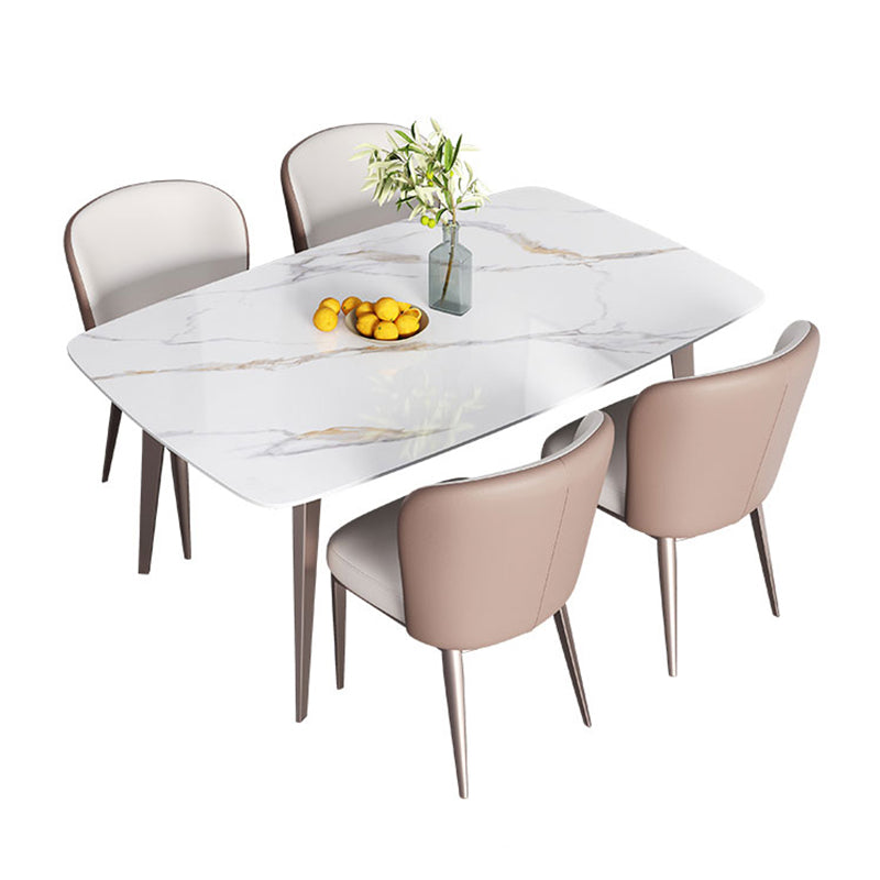 Rectangle Dining Table Traditional Luxury Dining Table for Home Clearhalo 'Dining Tables & Seating' 'Dining Tables' 'dining_table' 'furn' 'furn_dining_table' 'Furniture' 'Kitchen & Dining Furniture' 6277568