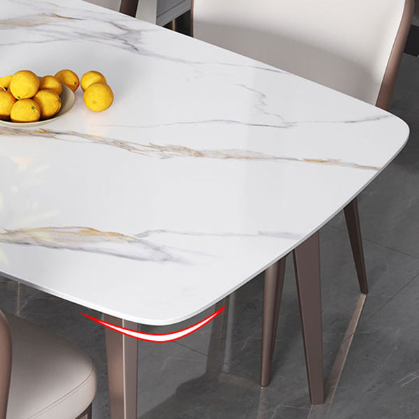 Rectangle Dining Table Traditional Luxury Dining Table for Home Clearhalo 'Dining Tables & Seating' 'Dining Tables' 'dining_table' 'furn' 'furn_dining_table' 'Furniture' 'Kitchen & Dining Furniture' 6277570