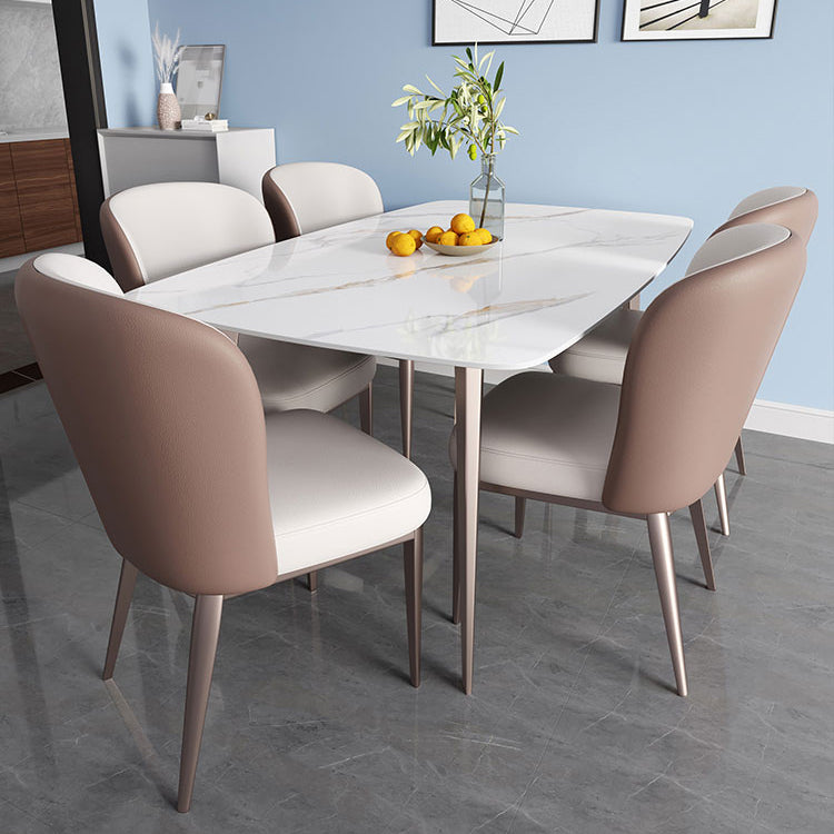 Rectangle Dining Table Traditional Luxury Dining Table for Home Clearhalo 'Dining Tables & Seating' 'Dining Tables' 'dining_table' 'furn' 'furn_dining_table' 'Furniture' 'Kitchen & Dining Furniture' 6277579
