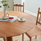 Round Wooden Dining Table Natural Home Kitchen Desk with Pedestal Base Clearhalo 'Dining Tables & Seating' 'Dining Tables' 'dining_table' 'furn' 'furn_dining_table' 'Furniture' 'Kitchen & Dining Furniture' 6277618
