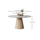 Modern Round Table White Sintered Stone Dining Table for Home Clearhalo 'Dining Tables & Seating' 'Dining Tables' 'dining_table' 'furn' 'furn_dining_table' 'Furniture' 'Kitchen & Dining Furniture' 6277639