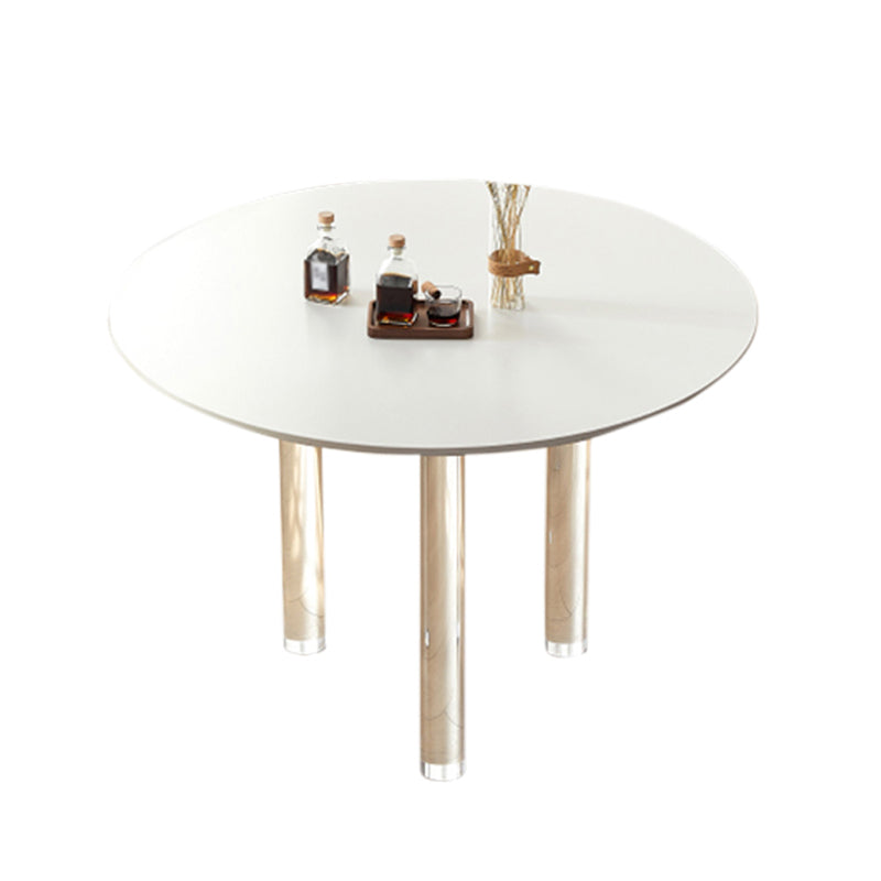 Modern Style Round Furniture Kitchen Dining Table with 3 Legs Stone Without Chairs Clearhalo 'Dining Tables & Seating' 'Dining Tables' 'dining_table' 'furn' 'furn_dining_table' 'Furniture' 'Kitchen & Dining Furniture' 6277698