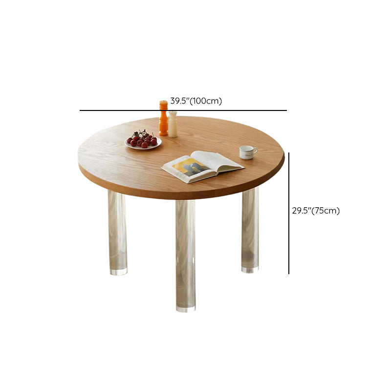 Modern Style Round Furniture Kitchen Dining Table with 3 Legs Clearhalo 'Dining Tables & Seating' 'Dining Tables' 'dining_table' 'furn' 'furn_dining_table' 'Furniture' 'Kitchen & Dining Furniture' 6277706