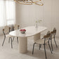 Metal and Slate Table Contemporary Home Wood Legs Dining Table
