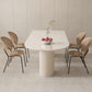 Metal and Slate Table Contemporary Home Wood Legs Dining Table