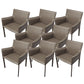 Faux Leather Kitchen Arm Chairs Contemporary Upholstered Dining Chairs
