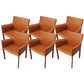 Faux Leather Kitchen Arm Chairs Contemporary Upholstered Dining Chairs
