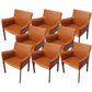 Faux Leather Kitchen Arm Chairs Contemporary Upholstered Dining Chairs