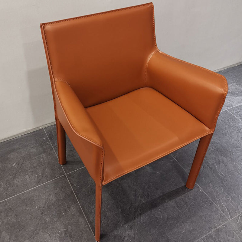 Faux Leather Kitchen Arm Chairs Contemporary Upholstered Dining Chairs