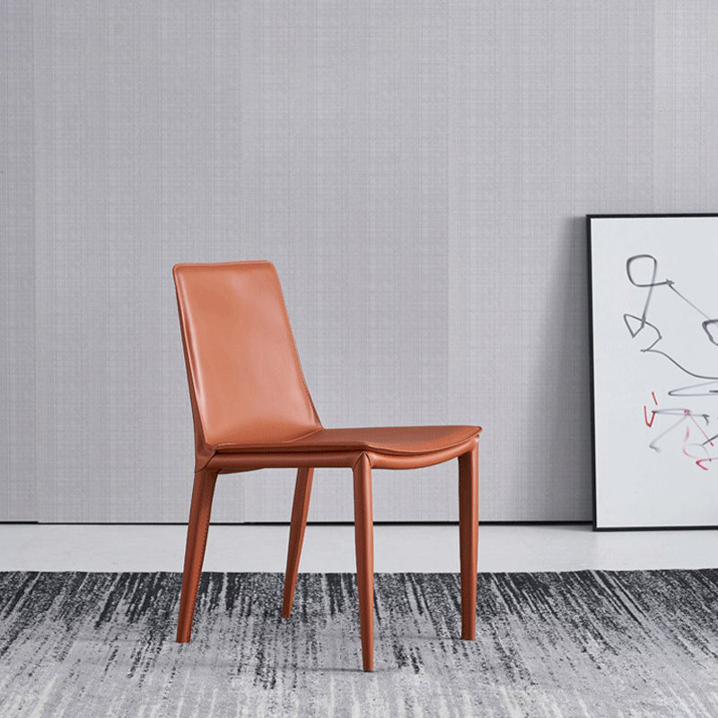 Sillas laterales sin brazo de silla de metal de comedor contemporáneo para la cocina