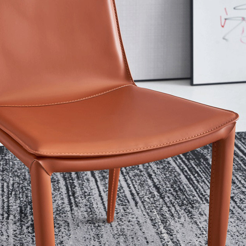 Sillas laterales sin brazo de silla de metal de comedor contemporáneo para la cocina