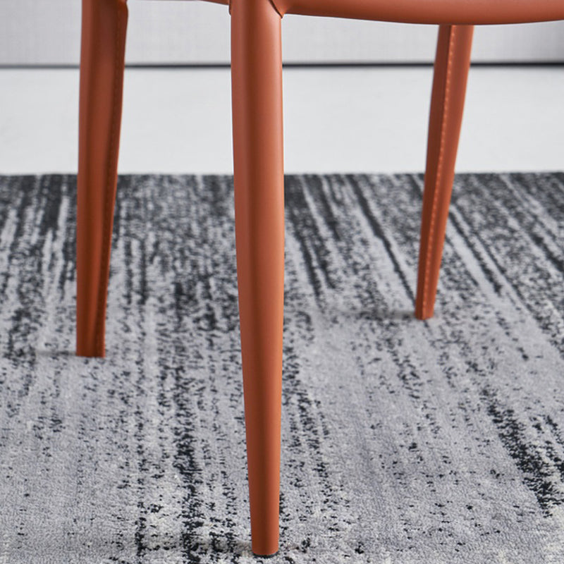 Sillas laterales sin brazo de silla de metal de comedor contemporáneo para la cocina