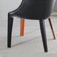 Faux Leather Kitchen Dining Chair Arm Chair in Orange and Black