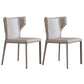 Contemporary Style Chair Armless Side Chairs with Metal Legs for Kitchen