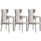 Contemporary Style Chair Armless Side Chairs with Metal Legs for Kitchen