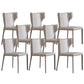 Contemporary Style Chair Armless Side Chairs with Metal Legs for Kitchen