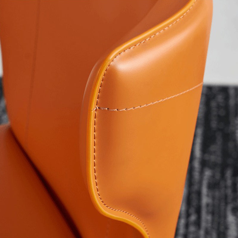 Contemporary Style Chair Armless Side Chairs with Metal Legs for Kitchen