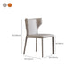 Contemporary Style Chair Armless Side Chairs with Metal Legs for Kitchen